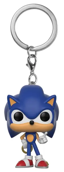 Breloc Funko Pocket Pop! Sonic the Hedgehog with Ring, 4 cm