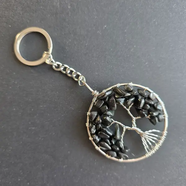Breloc obsidian | Tree of Life
