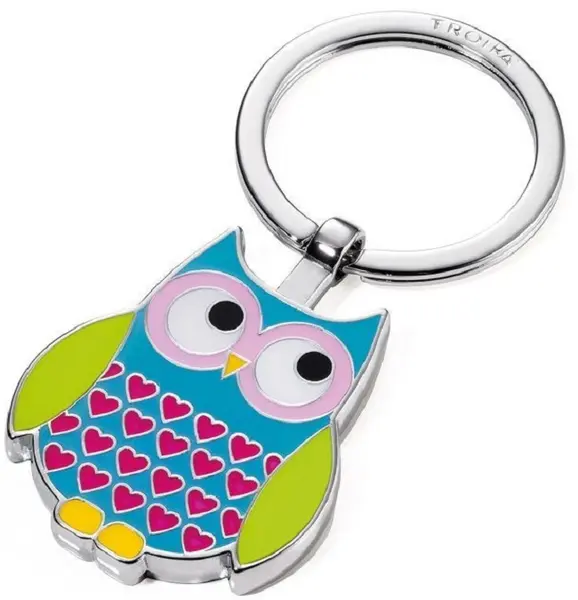 Breloc Troika - Rosy Owl