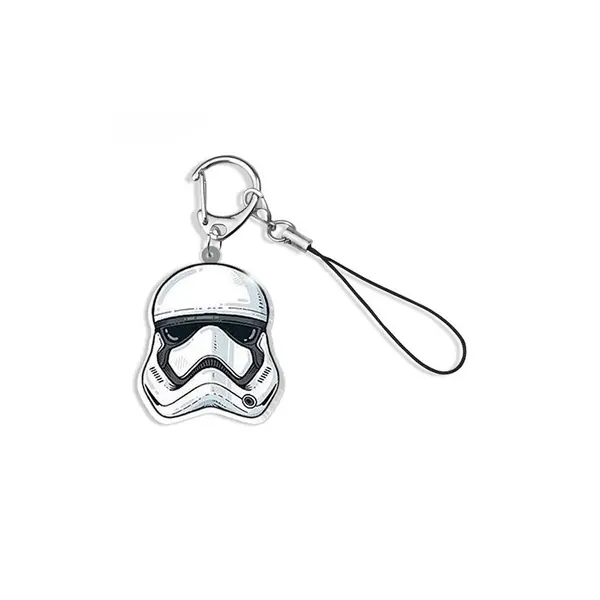Breloc, Zamo®, Star Wars, Stormtrooper Head, Razboiul Stelelor, pentru Organizarea Cheilor, 4x6cm, Alb