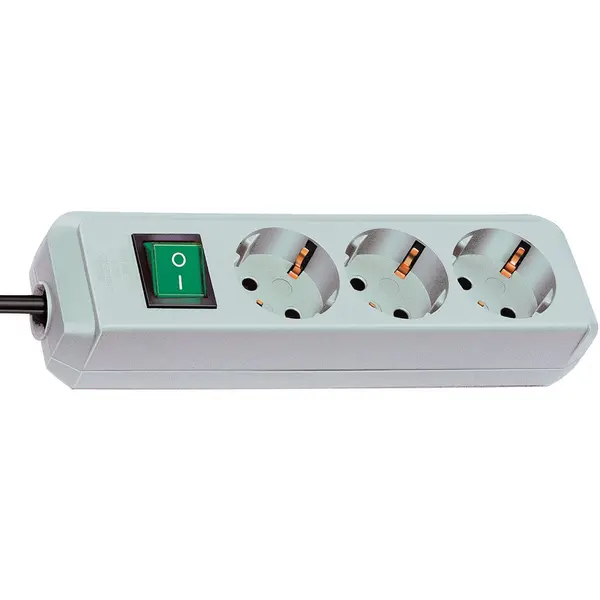Brennenstuhl Prelungitor Brennenstuhl Eco-Line 3 prize, 1.5m H05VV-F 3G1,5 Alb