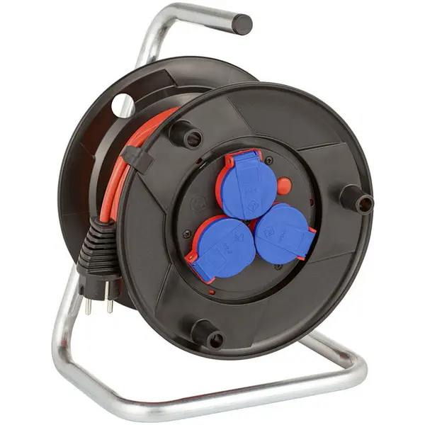 Brennenstuhl Prelungitor cu tambur pentru exterior Brennenstuhl Garant, 3 prize, IP44, protectie la supraincalzire, cablu H05VV-F3G1.5, 20m