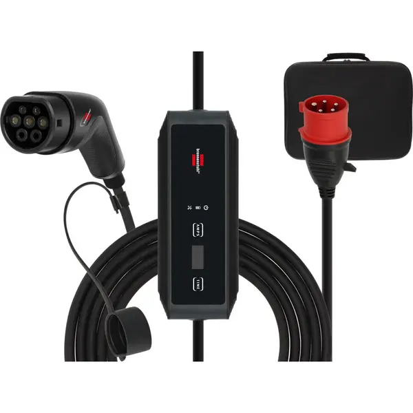 Brennenstuhl Statie de incarcare portabila pentru masini electrice Brennenstuhl EV 1384020, 8m, Type 2, Trifazic, CEE 11kW, Mode 2, 16A, BEV PHEV, Geanta inclusa