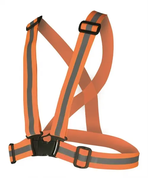 Bretele elastice reflectorizante, culoarea portocaliu, Ardon PORTOCALIU FLUO