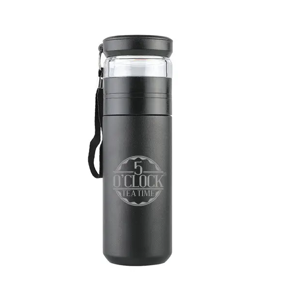 Brew2Go Thermos cu infuzor 5 O'Clock Tea (420ml) - NEGRU