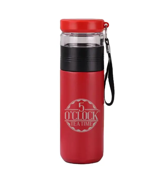 Brew2Go Thermos cu infuzor 5 O'Clock Tea (420ml) - ROSU