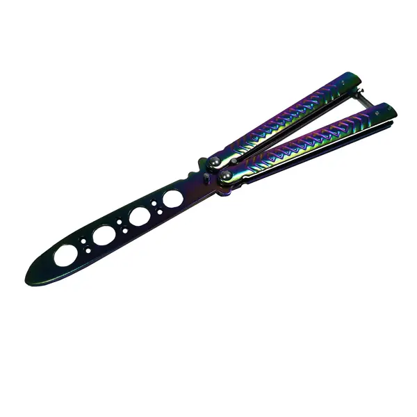 Briceag de antrenament DEPOX , otel inoxidabil, Rainbow Scales, multicolor, 21.5 cm