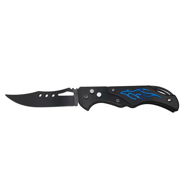 Briceag de vanatoare DEPOX , Fire Blade, otel inoxidabil, 21.5 cm, albastru