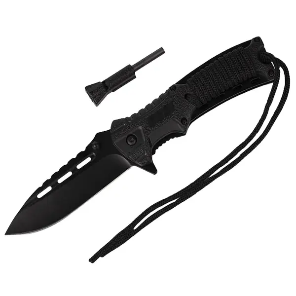 Briceag de vanatoare DEPOX , Silent Future, otel inoxidabil, 21 cm, negru