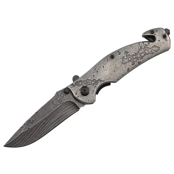 Briceag de vanatoare full metalic DEPOX , Future Adventure, otel inoxidabil, 21 cm, argintiu