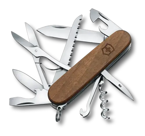 Briceag multifunctional Victorinox Huntsman, 13 functii, Include Foarfece (Maro)