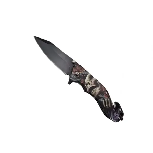 Briceag semi-automat, DEPOX , Skull Pocket, dispozitiv spart geam, 20 cm