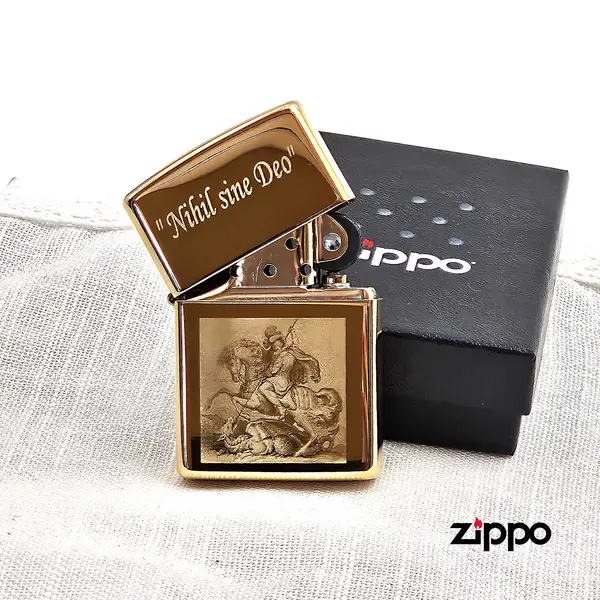 Bricheta personalizata Zippo-Solid Brass