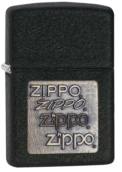 Bricheta Zippo - Black Crackle, logo-uri legendare