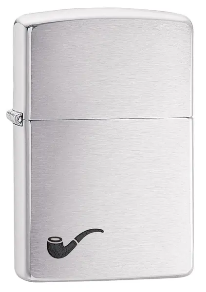 Bricheta Zippo Brushed Chrome, pentru pipa