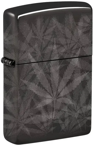 Brichetă Zippo - Cannabis Design High Polish Black