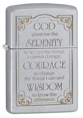 Bricheta Zippo - Serenity Prayer, cromata
