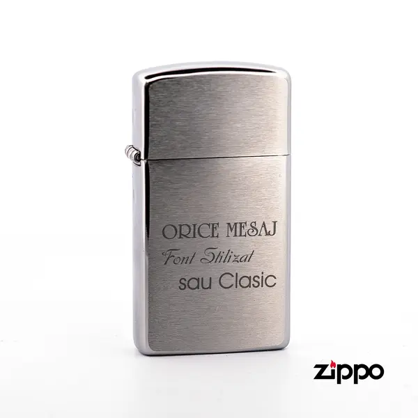 Bricheta Zippo Slim- personalizata prin gravura