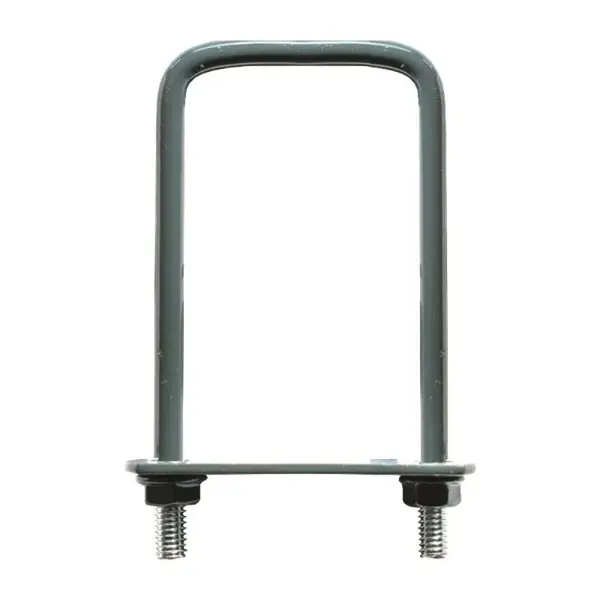 Brida Gard, 20 x 40 mm, pentru Fixare Panouri Gard, Stalp Rectangular, Gri Antracit