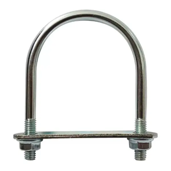 Brida Gard, 42.4 mm, pentru Fixare Panouri Gard, Stalp Rotund, Zincat