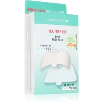BRINGGREEN Tea Tree Cica Pore Nose Strip plasturi pentru piele problematică pentru nas