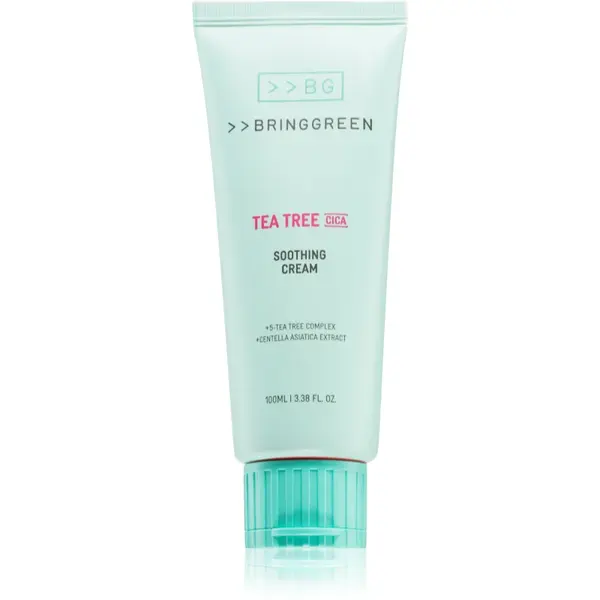 BRINGGREEN Tea Tree Cica Soothing Cream Plus cremă intens hrănitoare cu efect calmant 100 ml