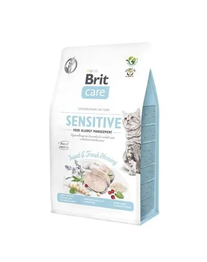 BRIT Care Cat Grain-Free Insect & Herring Sensitive hrana uscata pisici adulte cu tract digestiv sensibil, cu insecte si hering 400 g
