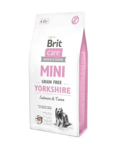 BRIT Care Grain Free Mini Yorkshire hrana uscata caini adulti talie mica, somon si ton 7 kg