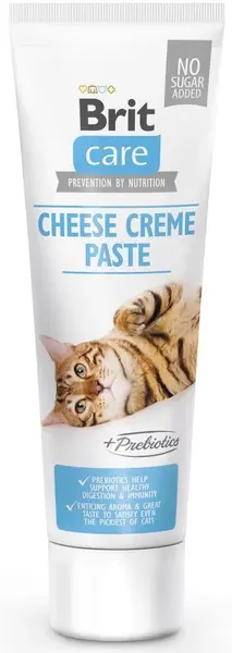 BRIT CARE Pastă pentru pisici, cu brânză, îmbogăţită cu prebiotice 100g