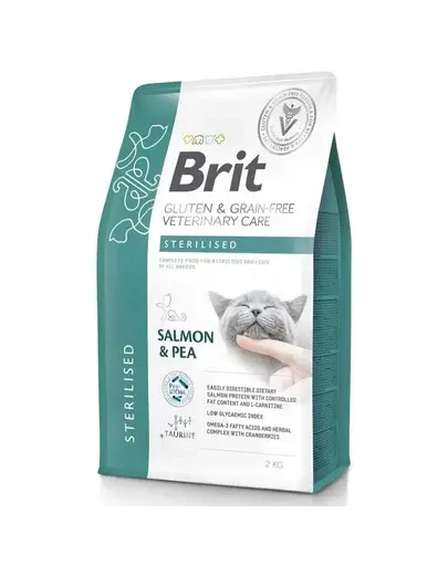 BRIT Grain Free Veterinary Care Cat Sterilised Salmon Pea 5 kg dieta pisici sterilizate