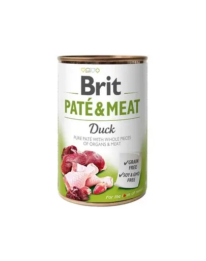 BRIT Pate&Meat duck 400 g Hrana umeda caine, pateu rata