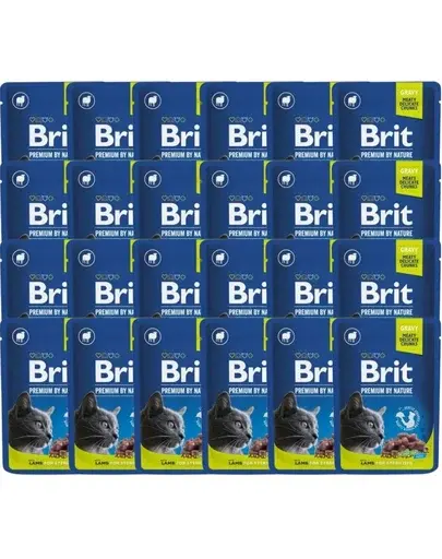 BRIT PREMIUM Pouch Lamb Sterilized 24x100g Plic hrana pisici sterilizate, cu miel