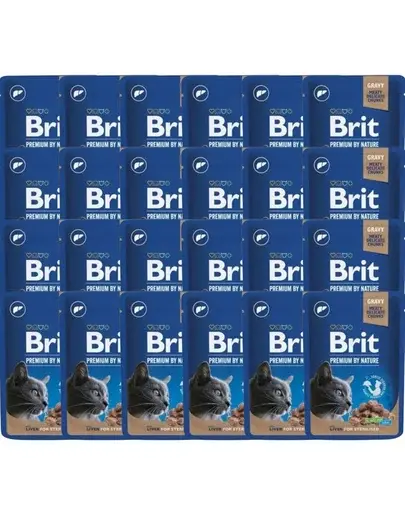 BRIT PREMIUM Pouch Liver Sterilized 24x100g hrana umeda pisici sterilizate, cu ficat