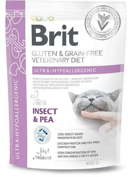 BRIT VD Ultra Hypoallergenic pentru pisici, reducerea intoleranţei la hrană