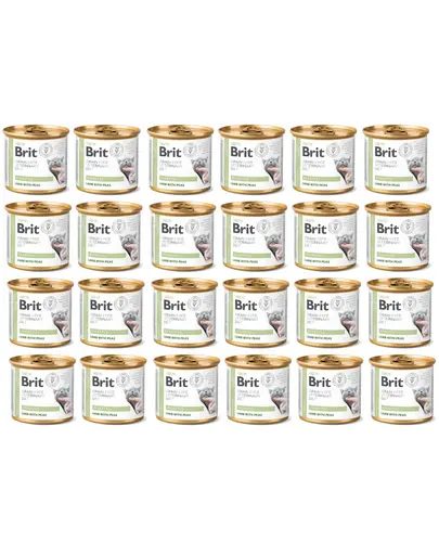 BRIT Veterinary Diet Diabetes Lamb&Pea pentru pisici cu diabet 24x200 g hrana dietetica