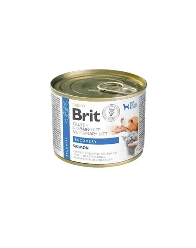 BRIT Veterinary Diet Grain Free Recovery 200 g somon și ficat de pui pentru câini și pisici în perioada de recuperare