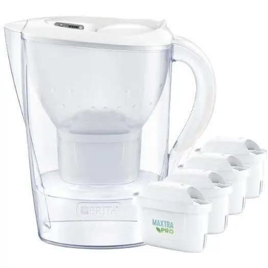 BRITA Cana filtranta Brita Marella, capacitate 3.5l, set 4 filtre Maxtra Pro Pure Performance, alb