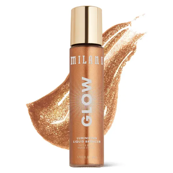 Bronzer Lichid Milani Glow Luminizing Face & Body Liquid Bronzer