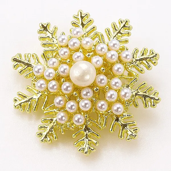 Brosa Ice Crystal cu Perla Naturala