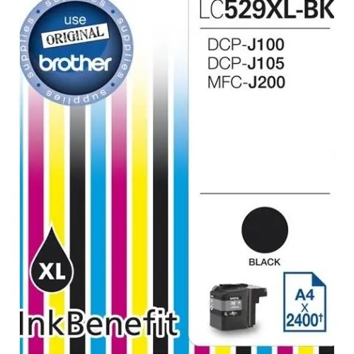 brother Cartus Brother LC529XLBK DCPJ100 DCPJ105 MFCJ200 2400 pag