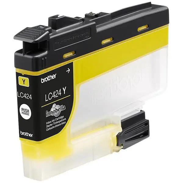 brother Cartus cerneala Brother LC424Y, Galben, 750 pagini, compatibil DCP-J1200W