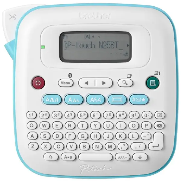 brother Imprimanta de etichetat Brother PT-N25BT, desktop cu Bluetooth, Btag 12 mm, Albastru-Alb