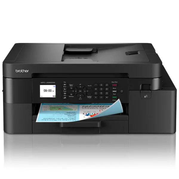 brother Imprimanta Multifunctionala Brother MFC-J4350DW, Inkjet Color, A4, 20 ppm mono, 19 ppm color, Duplex, ADF, Wi-Fi, USB