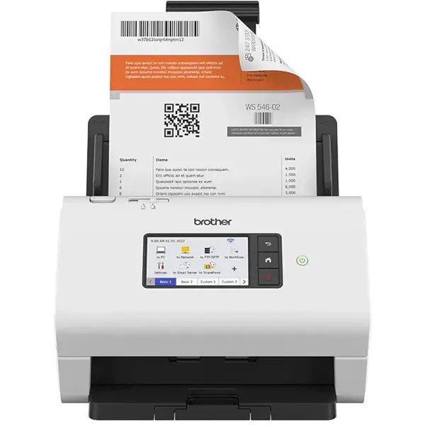 brother Scanner Brother ADS-4900W, Format A4, Duplex, USB 3.0, Retea, Wi-Fi