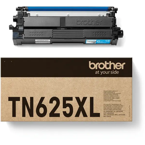 brother Toner Original Brother TN625XLC, Cyan, 4500 pagini, pentru HL L8630|L8430|L8570|MFC L8730|L8970