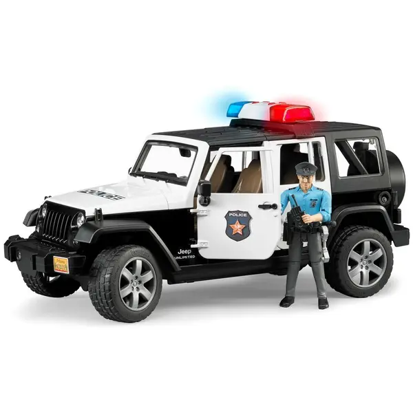 BRUDER Masina de politie Jeep Wrangler Rubicon, Bruder 02526