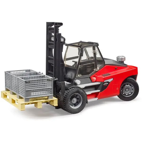 BRUDER Stivuitor Linde HT160D cu accesorii, Bruder 02513