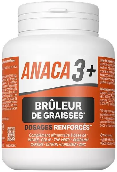 Brûleur de Graisses Formula termogenezei, 120 capsule, Anaca3