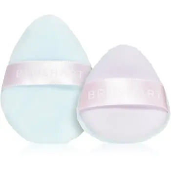 BrushArt Accessories 2-in-1 Powder and make-up puff set puf pentru pudra