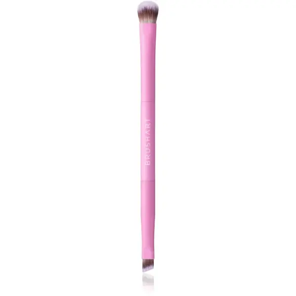 BrushArt Double Duty Eyeliner & Eyeshadow brush pensulă pentru farduri de ochi și pentru eyeliner fata-verso 1 buc